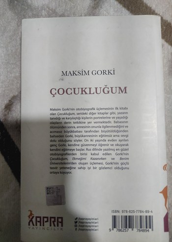 Çocukluğum - Maksim Gorki - Görsel 2