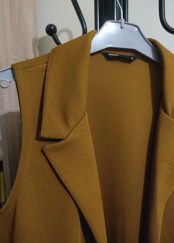 Kahverengi Midi Kadın Yelek - Görsel 5