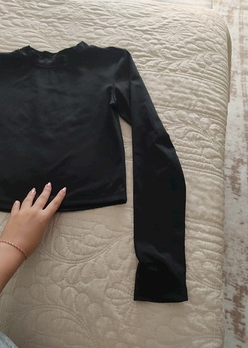 Erkek Siyah Dar Kesim Balıkçı Yaka Sweatshirt - Görsel 3