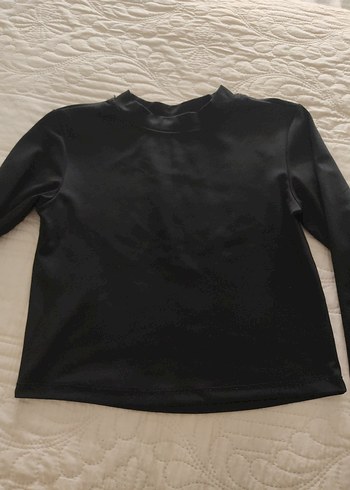 Erkek Siyah Dar Kesim Balıkçı Yaka Sweatshirt - Görsel 2