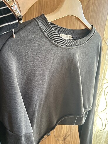 Diğer Gri crop sweat