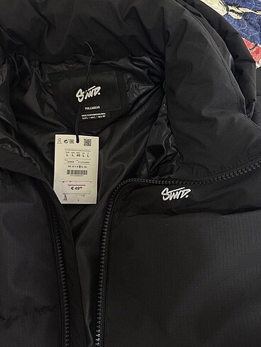 Pull and Bear Pull and bear etiketli şişme mont