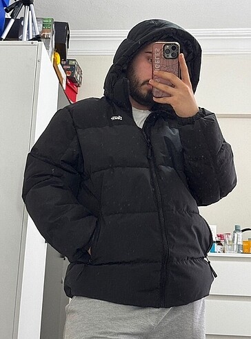 Pull and bear etiketli şişme mont