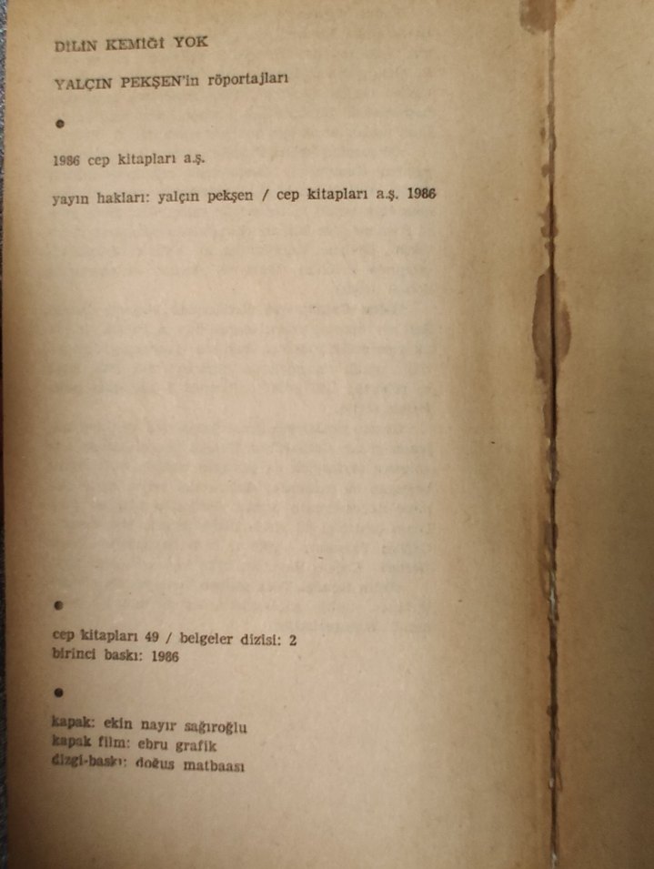 Yalçın Pekşen - Dilin Kemiği Yok - Görsel 3