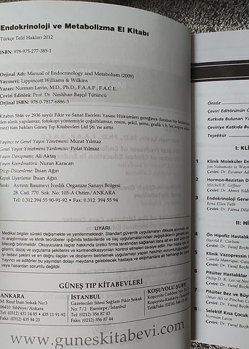 Endokrinoloji ve Metabolizma El Kitabı - Dördüncü Baskı - Görsel 2