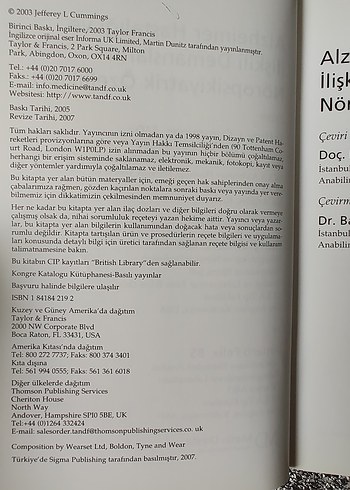 Alzheimer Hastalığı ve Demanslar Kitabı - Görsel 3