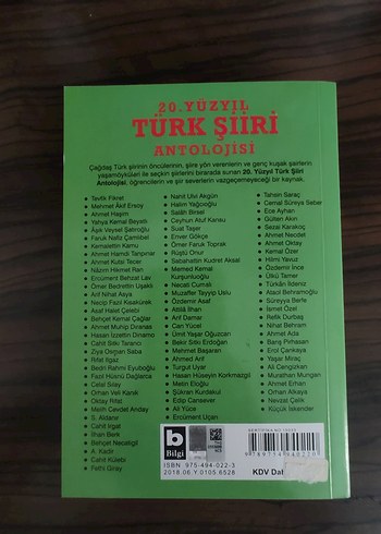 20. Yüzyıl Türk Şiiri Antolojisi Kitabı - Görsel 3