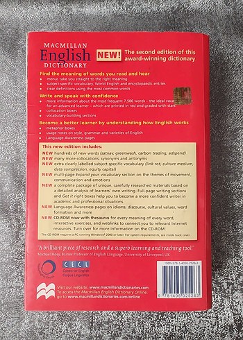 Macmillan İngilizce Gelişmiş Sözlük Yeni Baskı - Görsel 9