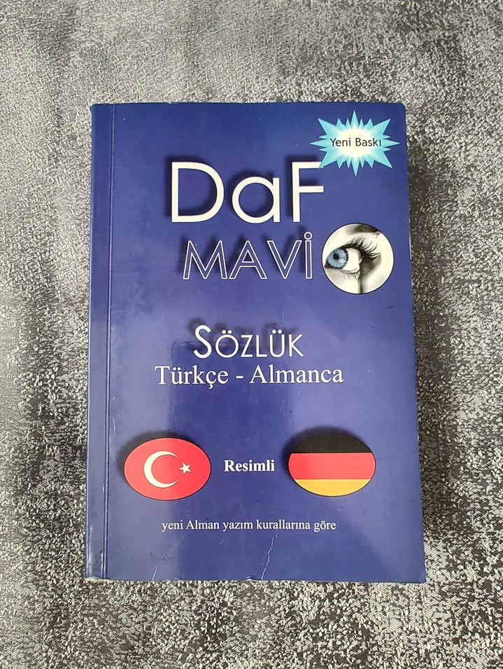 DaF Mavi Türkçe-Almanca Sözlük Yeni Baskı - Görsel 4
