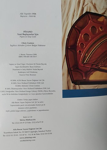 Yeni Başlayanlar İçin Piyano Kitabı - Görsel 2