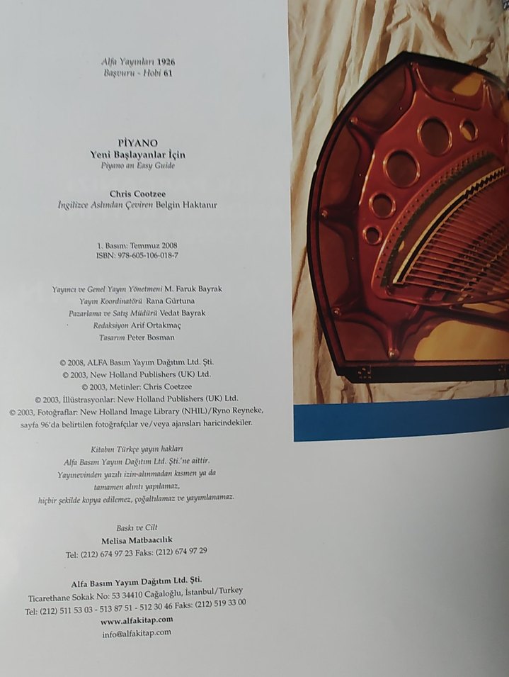 Yeni Başlayanlar İçin Piyano Kitabı - Görsel 2