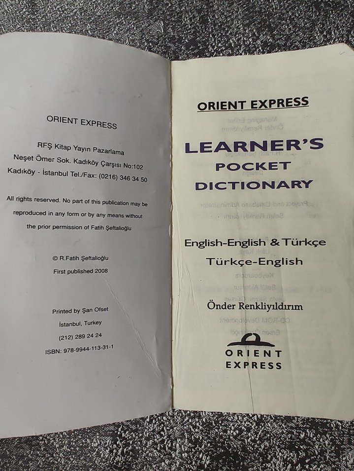 Learner's Pocket İngilizce-Türkçe Sözlük - Görsel 2
