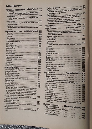 İngilizce-Türkçe Visual Dictionary - Görsel 7