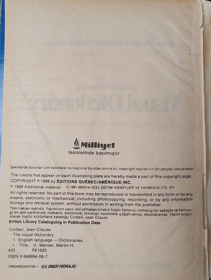 İngilizce-Türkçe Visual Dictionary - Görsel 2