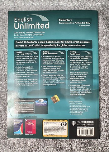 Cambridge English Unlimited A2 Elementary Ders Kitabı - Görsel 8