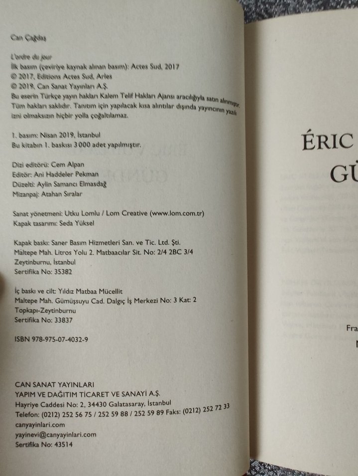 Eric Vuillard - Gündem Roman - Görsel 3