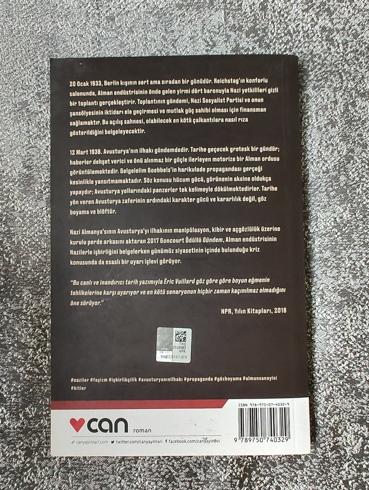 Eric Vuillard - Gündem Roman - Görsel 5