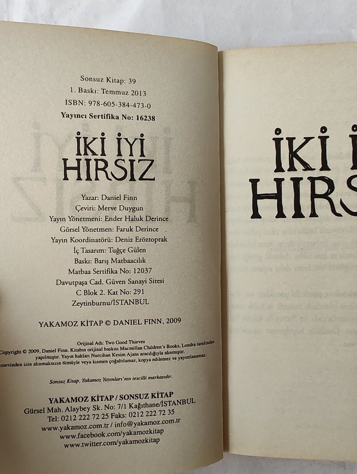 İki İyi Hırsız - Daniel Finn cep boy - Görsel 3
