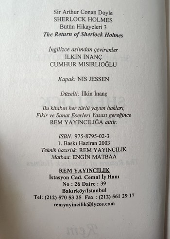 Sherlock Holmes Bütün Hikayeleri 3 - Sir Arthur Conan Doyle - Görsel 3