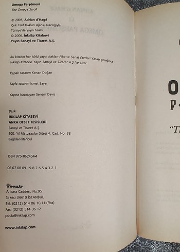 Omega Paşömeni - Adrian D'Hage