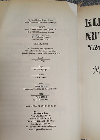 Beden Kleopatra Nil'in Kraliçesi - Michel Peyramaure