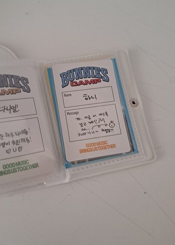 hanni bunnies camp orjinal ikili photocard - Görsel 2