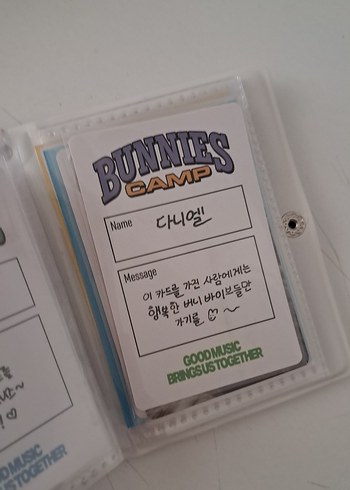 daniella bunnies camp orjinal ikili photocard - Görsel 2