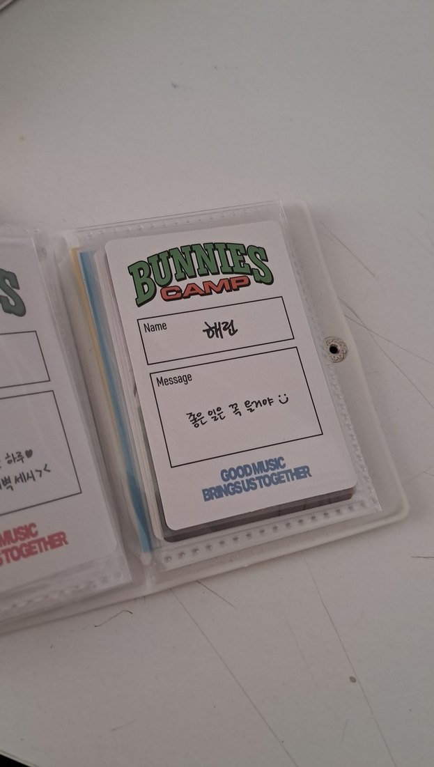 haerin ikili bunnies camp orjinal photocard - Görsel 2