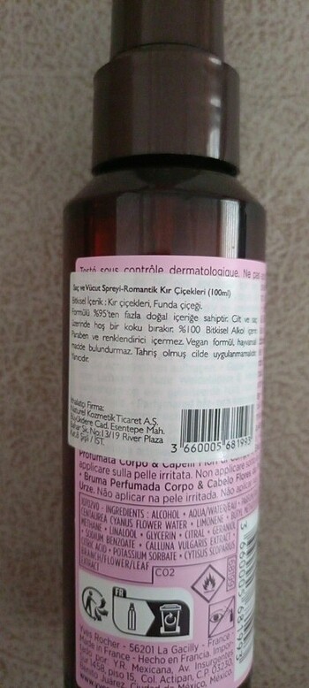 Yves Rocher Yves Rocher Romantik kır çiçekleri vücut spreyi