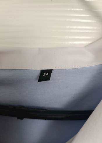 Mavi Pamuklu Düğmeli Mini Gömlek - Görsel 3