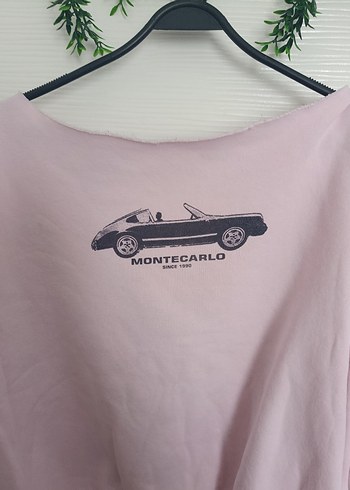 Pembe Baskılı Uzun Kollu Sweatshirt - Görsel 2
