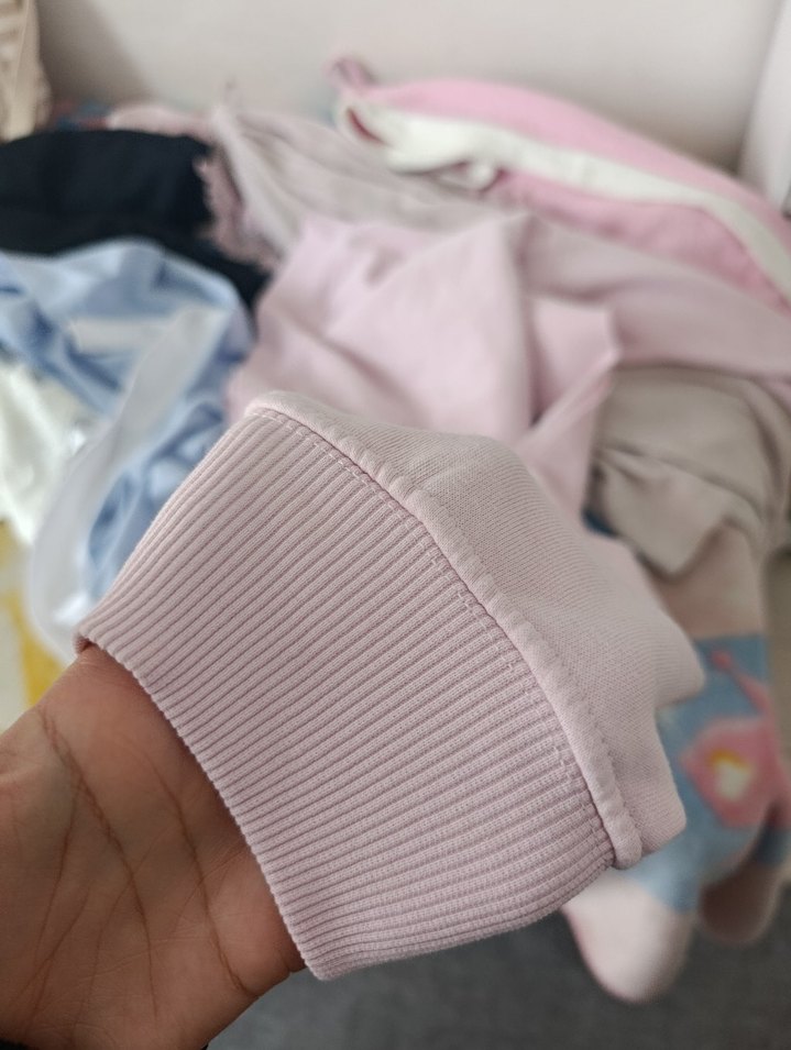 Pembe Baskılı Uzun Kollu Sweatshirt - Görsel 4