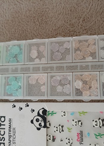  Beden Pastel Renkli Çoklu Tırnak Süslemeleri
