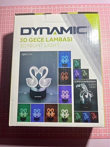 3D gece lambası