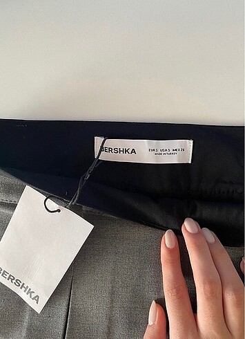 BERSHKA viral gri etek - Görsel 2