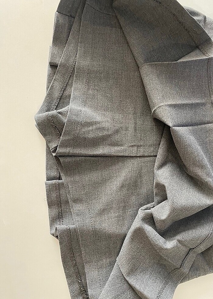 BERSHKA viral gri etek - Görsel 3