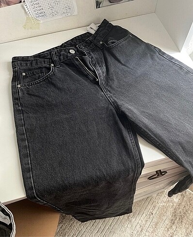 s Beden TRENDYOLMİLLA siyah wide leg jean