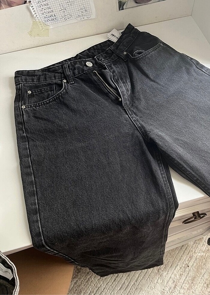 TRENDYOLMİLLA siyah wide leg jean - Görsel 3