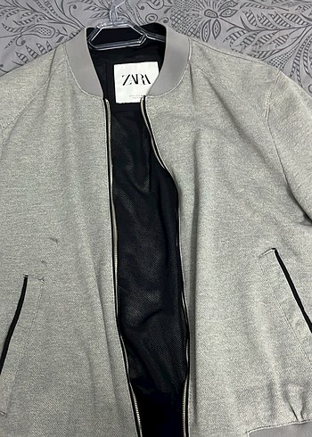 Zara Gri Kadın Bomber Ceket