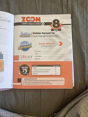 Beden 8. Sınıf Ünlüler karması deneme