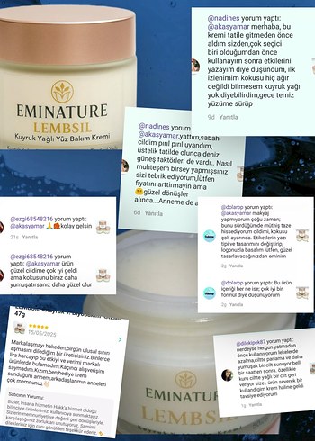 Diğer Eminature Lembsil Yüz Kremi 50 ml