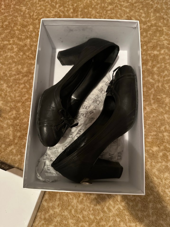 İnci Siyah Stiletto Tokalı Kadın Ayakkabı - Görsel 3