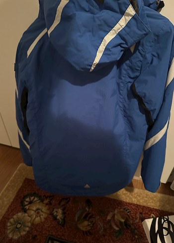 Erkek Çocuk Mavi Fermuarlı Kayak Montu ve Pantolonu - Görsel 3