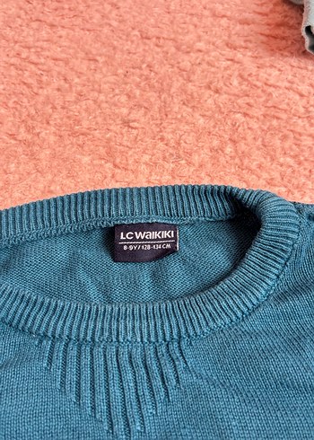 Erkek çocuk Turkuaz Basic Yün Kazak - Görsel 2