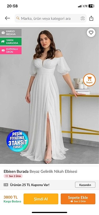 Nikah elbisesi, Beyaz gelinlik