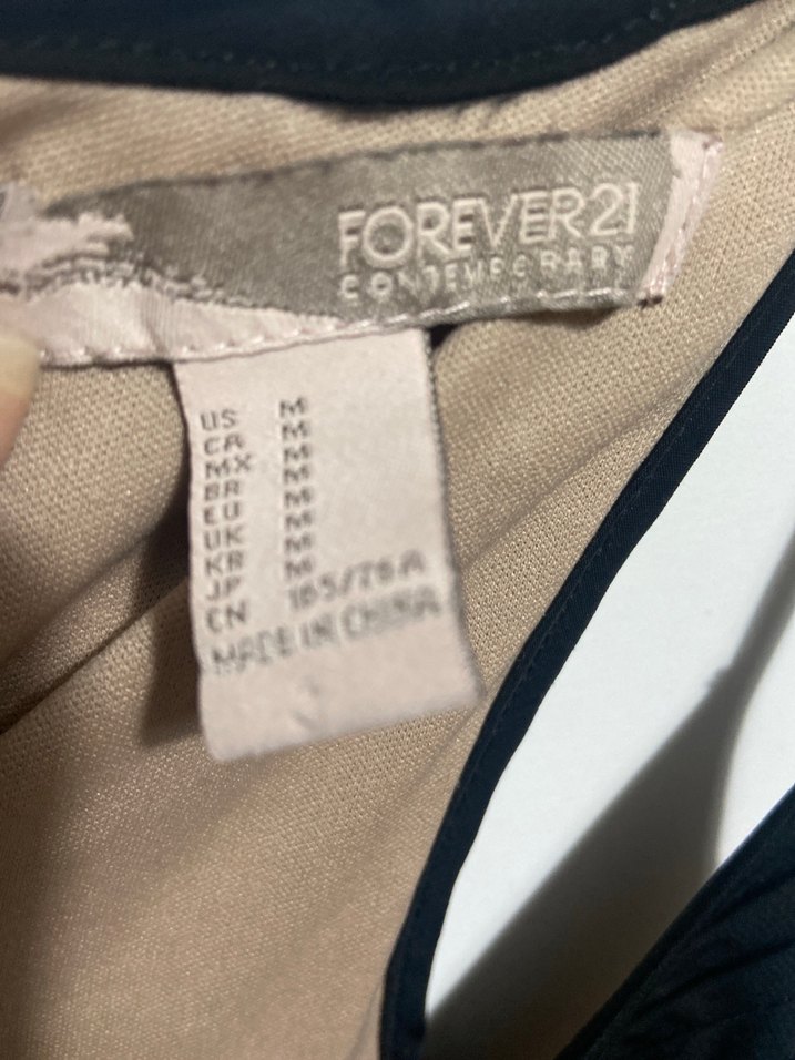 Dantelli Siyah Uzun Kadın Tulum forever 21 - Görsel 4