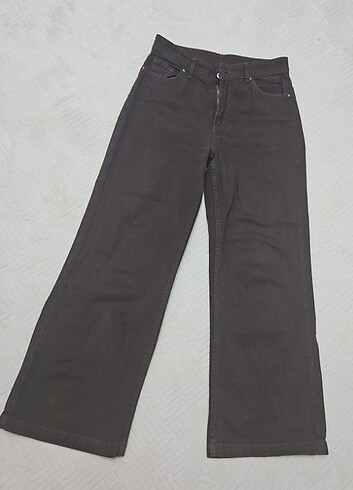 Diğer Kahverengi Wideleg Jean