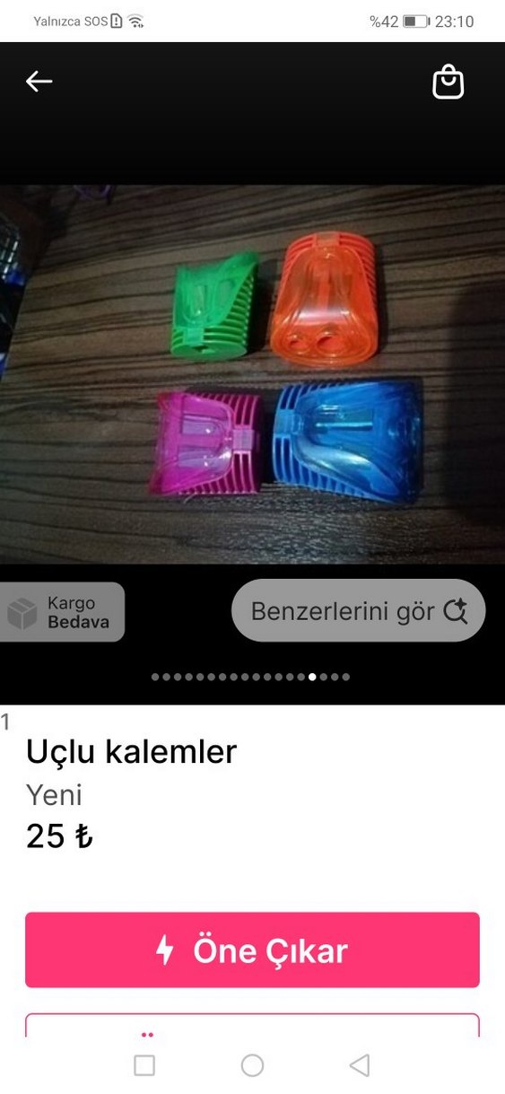Beyaz Plastik Kalem Açacağı - Görsel 2