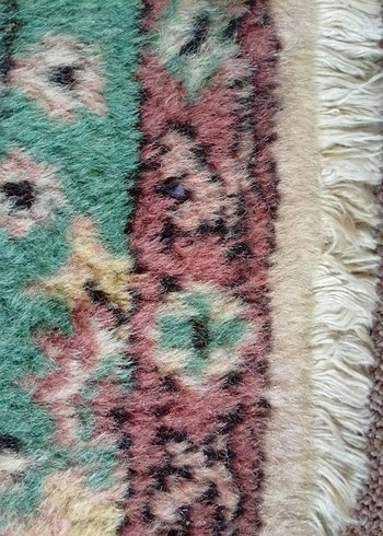 Bohem Çok Renkli Pastel Desenli Antika Isparta yün Halı - Görsel 2