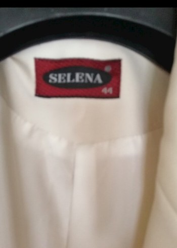 Düğmeli Krem Kadın Blazer Ceket - Görsel 2